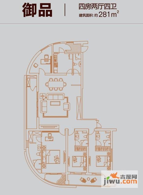 奥园丹芙春城3室2厅0卫户型图