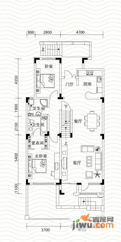 博轩园7室2厅4卫315㎡户型图