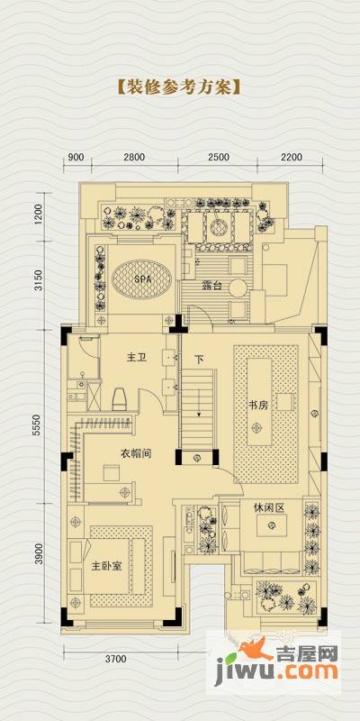 博轩园4室2厅3卫245㎡户型图