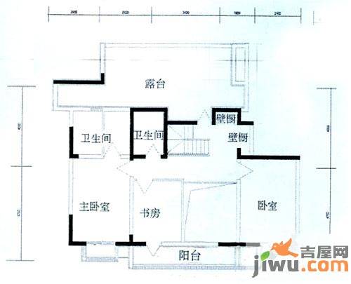 桃花原筑2室2厅1卫92.5㎡户型图