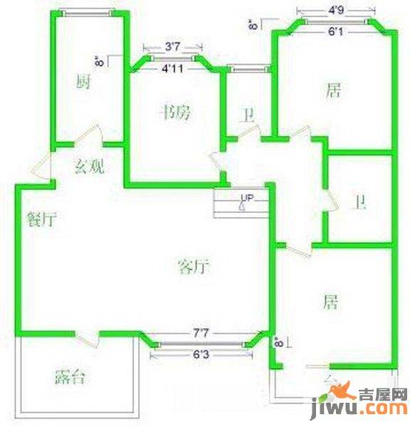 万科新里程3室0厅0卫户型图