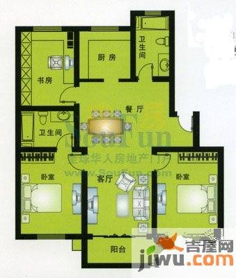 万科新里程3室0厅0卫户型图