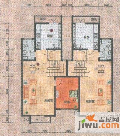 长瀛御龙湾1室2厅2卫140.8㎡户型图