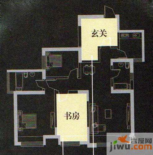 博轩园3室2厅2卫户型图