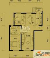 万通新城国际2室2厅1卫户型图