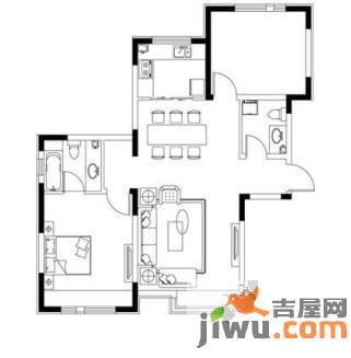 众里佰都4室2厅2卫105㎡户型图