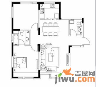 众里佰都4室2厅2卫105㎡户型图