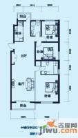 海天国际公寓3室2厅2卫136㎡户型图