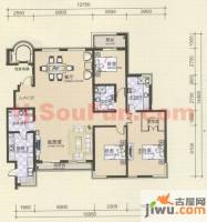 融创奥城领峰3室2厅2卫228㎡户型图