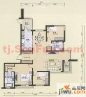 融创奥城领峰3室2厅2卫户型图