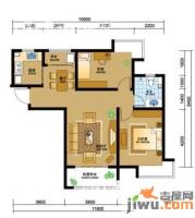 融创奥城领峰2室2厅1卫96.6㎡户型图