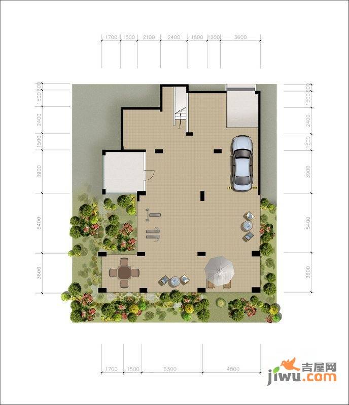 金隅大成美灵湖4室3厅3卫266㎡户型图