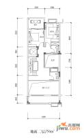 龙光香悦山普通住宅56㎡户型图