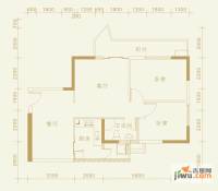 珠江怡景湾2室2厅1卫86㎡户型图