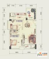 奥园海景城2室2厅1卫92.3㎡户型图