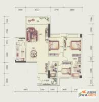 奥园海景城3室2厅2卫133.5㎡户型图