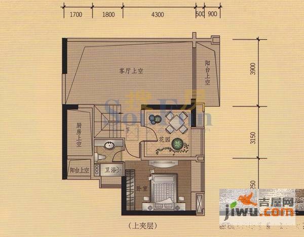 元邦明月星辉4室2厅2卫99㎡户型图