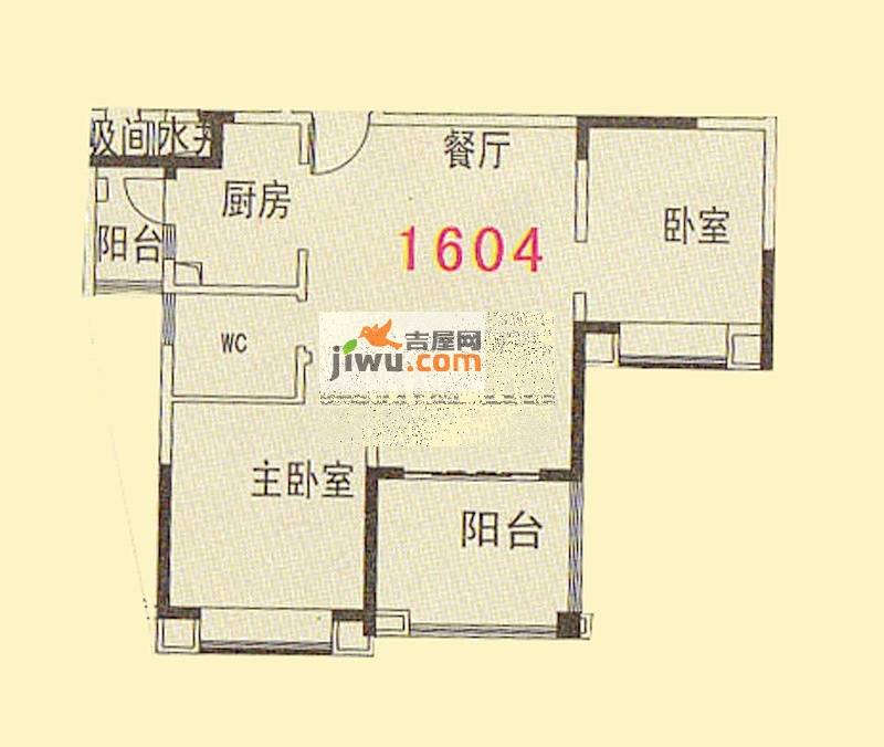 顺德碧桂园2室2厅1卫70.7㎡户型图