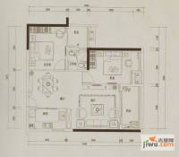 誉领轩2室2厅1卫79.5㎡户型图
