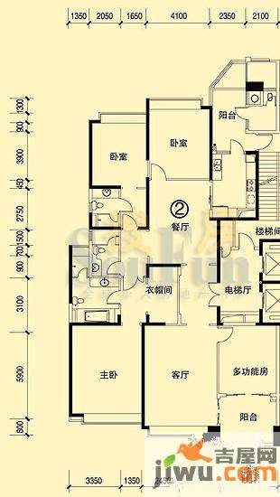 恒大绿洲4室2厅3卫265.7㎡户型图