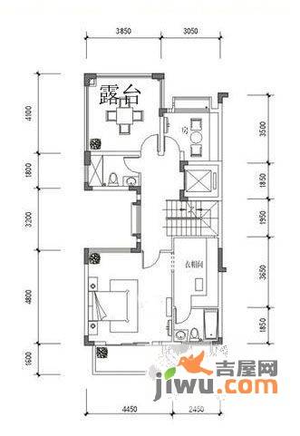 龙光香悦山2室0厅2卫户型图