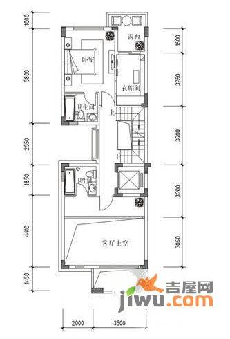 龙光香悦山1室0厅2卫户型图