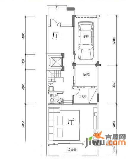 龙光香悦山1室2厅1卫户型图