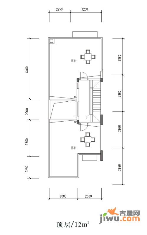 龙光香悦山普通住宅12㎡户型图