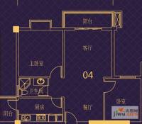 西广场12号2室2厅1卫79.5㎡户型图