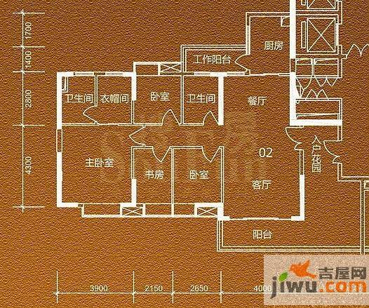 贵贤上品4室2厅2卫146㎡户型图