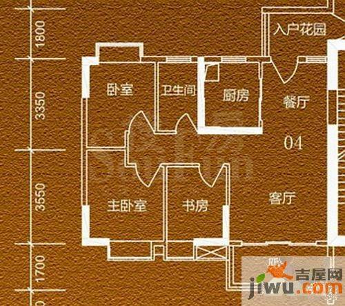 贵贤上品3室2厅1卫89.5㎡户型图