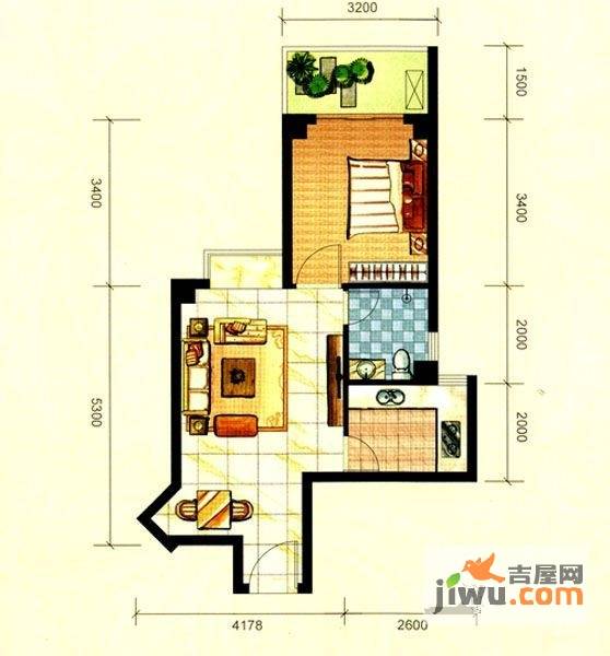 怡景书香4室2厅3卫182.6㎡户型图