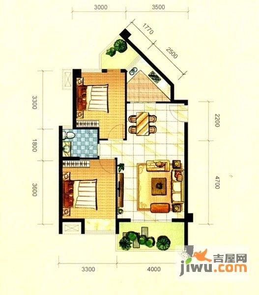 怡景书香4室2厅3卫182.6㎡户型图