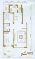 龙腾碧玉湾2室2厅1卫84.8㎡户型图