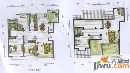 远洋天地3室2厅2卫186.9㎡户型图