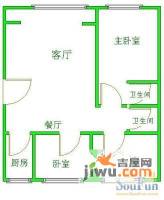 米拉晶典3室1厅2卫户型图