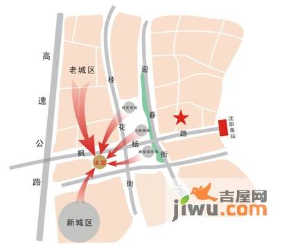 枫杨1克拉生活广场位置交通图图片