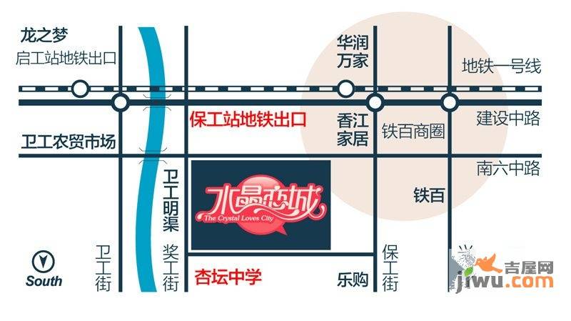 华地紫园商铺位置交通图图片