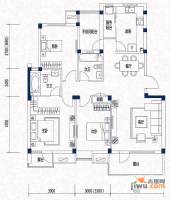 吉宝季景沁园3室2厅2卫138㎡户型图