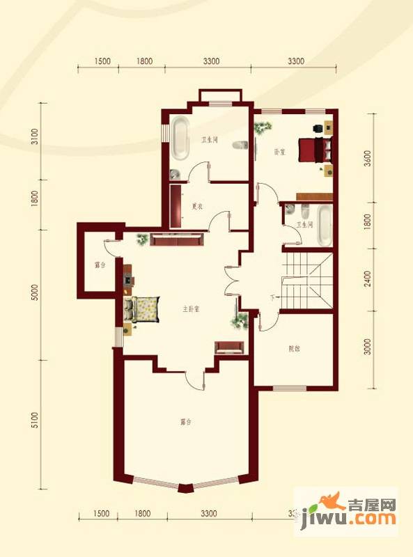 圣尊·摩纳哥庄园4室2厅3卫219.4㎡户型图