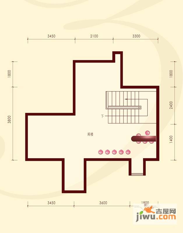 圣尊·摩纳哥庄园5室3厅3卫255.4㎡户型图