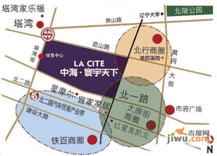 中海寰宇天下天钻位置交通图图片