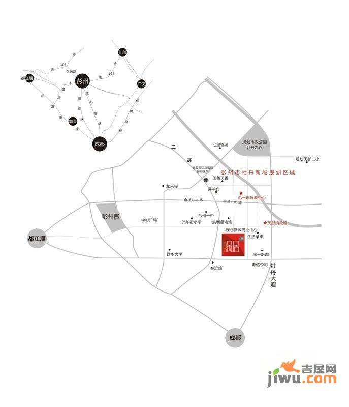 蜗居位置交通图