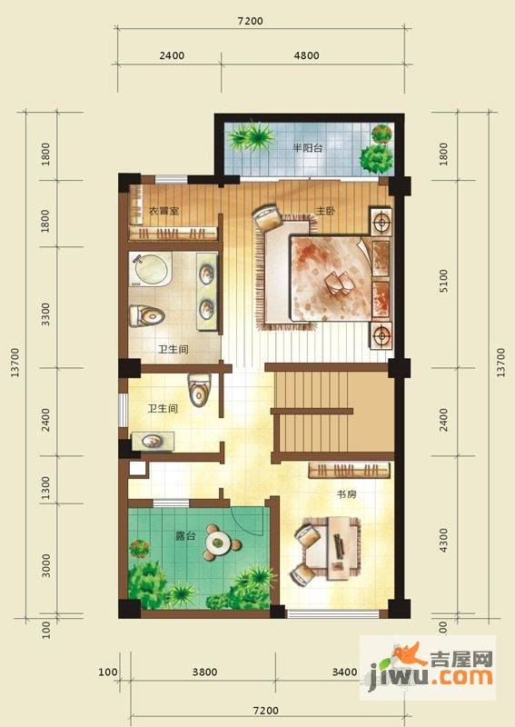 嘉仁七里香溪6室3厅6卫358㎡户型图