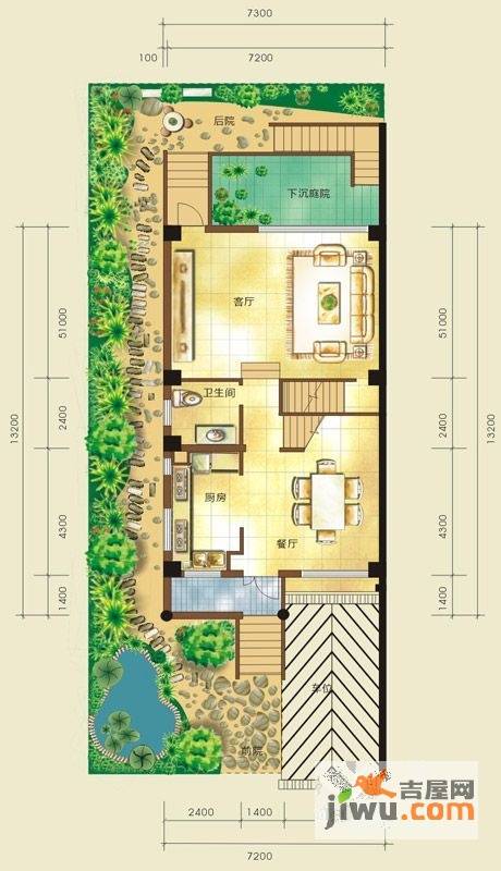 嘉仁七里香溪6室3厅6卫338㎡户型图