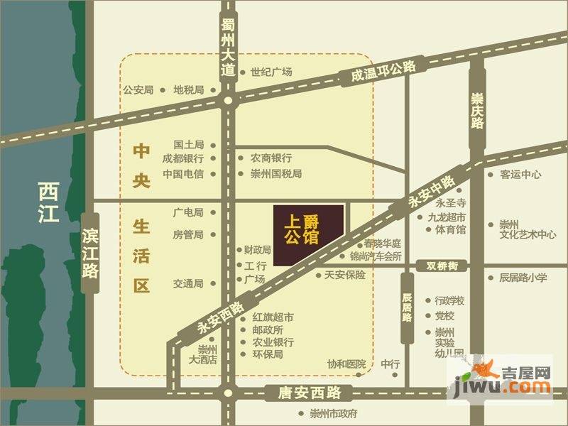 上爵公馆位置交通图图片
