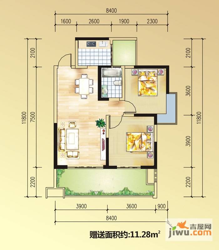 慕和南道3室2厅2卫户型图