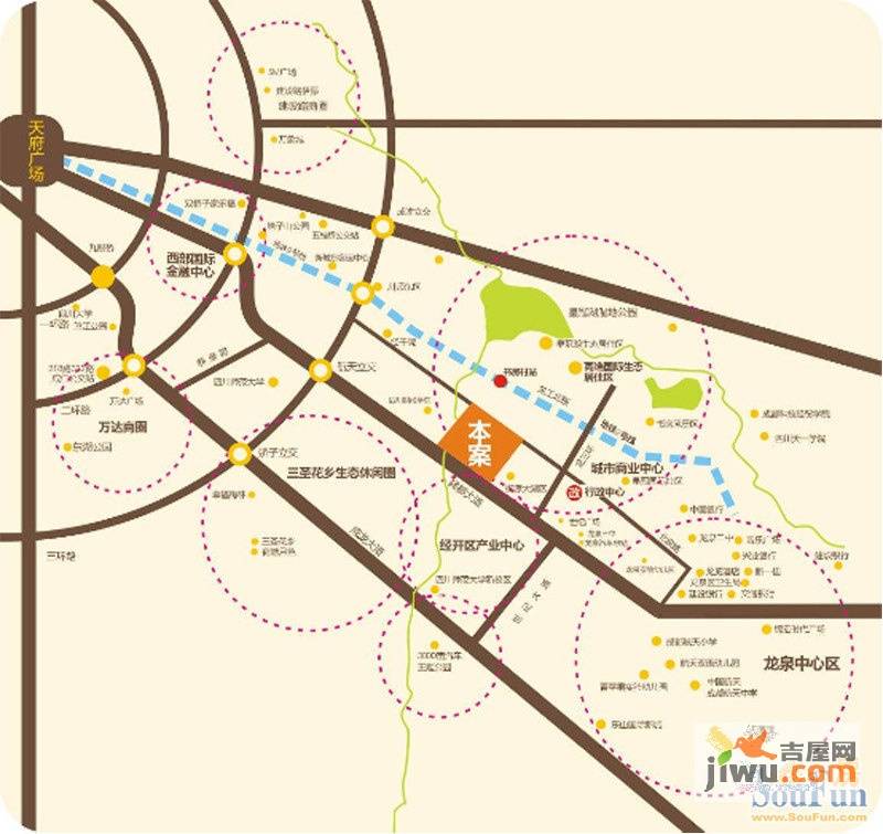 四季康城位置交通图图片
