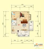 春江花苑2室2厅1卫75.2㎡户型图