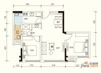 光华逸家2室2厅1卫72㎡户型图